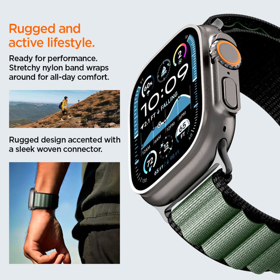 Spigen WBF1 szíj Apple Watch 8/9/10/11/SE/Ultra 1/2 (44/45/46/49 mm) készülékekhez