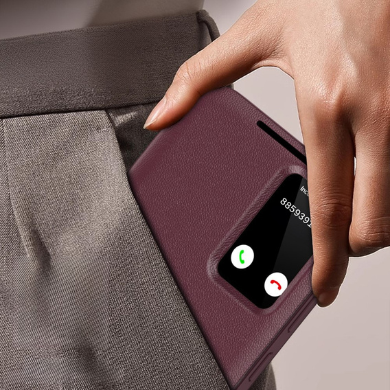 Flip tok Samsung Galaxy S25 Ultra, Smart View Wallet, bordó