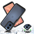 Tok Motorola Moto E14 / G24 / G04 készülékhez, Shockproof, fóliával, fekete