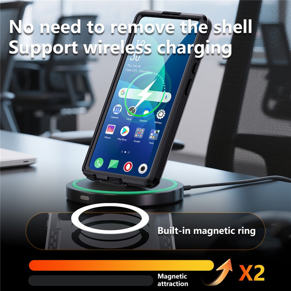 Redpepper MagSafe vízálló tok Samsung Galaxy S26 Ultra készülékhez, fekete