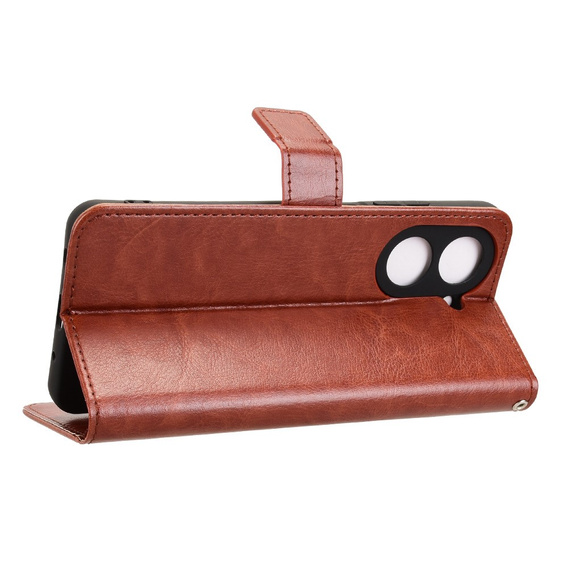Pattintható tok a Xiaomi Redmi A5, Crazy Horse Wallet, barna