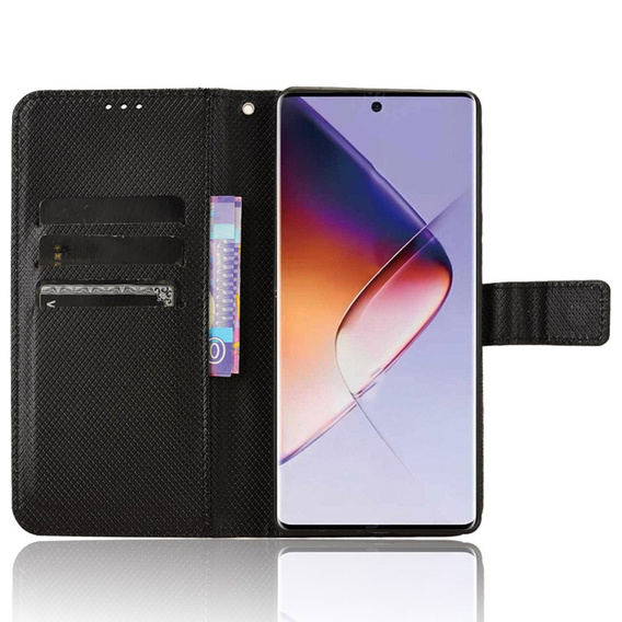 Pattintható tok a Infinix Note 40 Pro, Wallet Smart Magnet, fekete