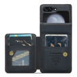 CASEME flip tok Samsung Galaxy Z Flip5 5G, Litchi Wallet, fekete