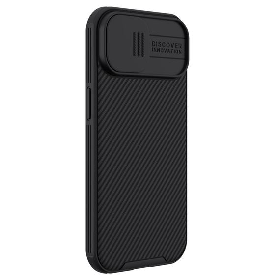 Nillkin páncélozott tok iPhone 15 Plus készülékhez, CamShield Pro, fekete