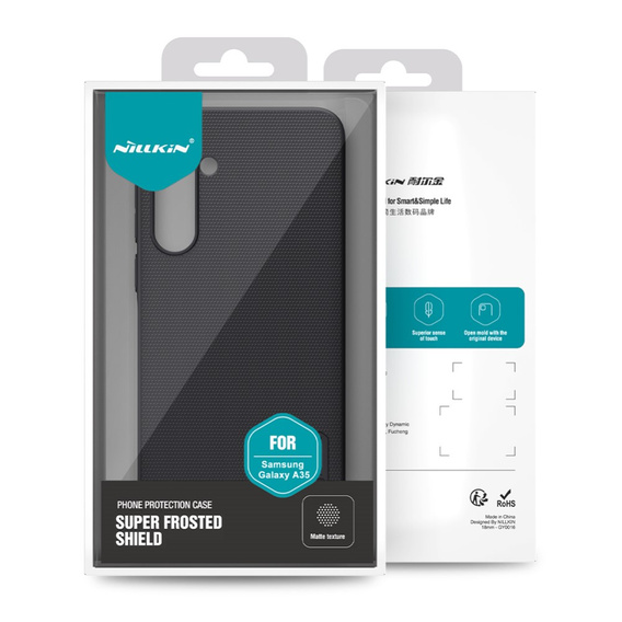 NILLKIN tok Samsung Galaxy A35 5G, Super Frosted Shield Case, fekete