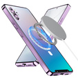Kameravédő tok Samsung Galaxy Note 10+ Plus, CamShield MagSafe, átlátszó / lila