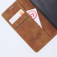 Telefontok a Motorola Moto G13/ G23 4G, ERBORD Vintage, pénztárca patenttal, barna