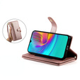 Pattintható tok a Samsung Galaxy A36 5G, Wallet Zipper Pocket, rózsaszín