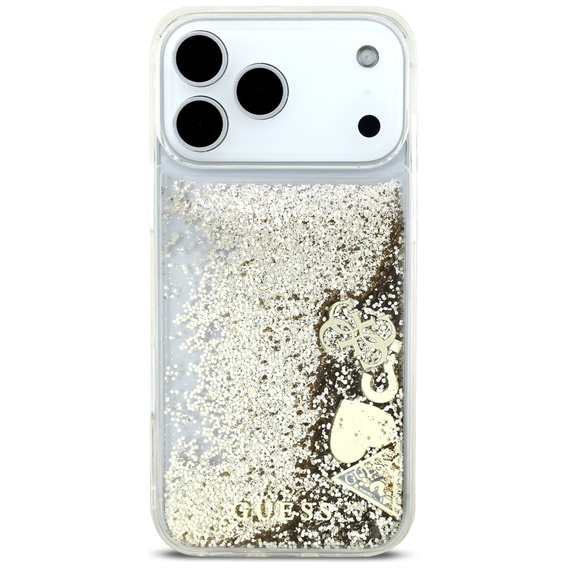 GUESS Liq. Glitter 4 Charms tok iPhone 17 Pro-hoz