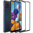 2x edzett üveg a Samsung Galaxy A21/A21S, ERBORD 3D teljes képernyő