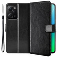 Pattintható tok a Xiaomi Poco X5 Pro 5G, Wallet, fekete