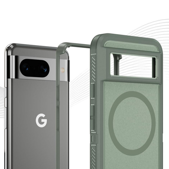 Tok kerettel Google Pixel 8 készülékhez, MagSafe-hoz, zöld