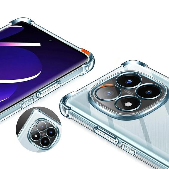 Tok a Xiaomi Redmi Note 14 Pro+ 5G, Erbord Dropproof, átlátszó + Glass