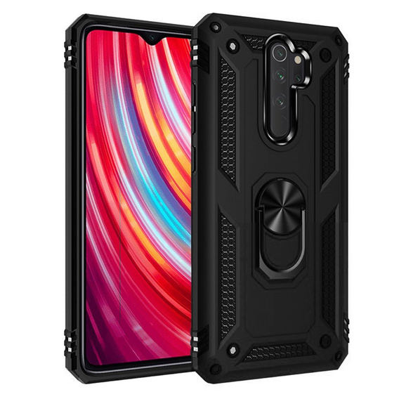 Páncélozott telefontok a Xiaomi Redmi Note 8 Pro, Nox Case Ring, fekete