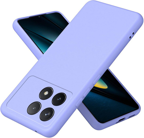 Telefontok a Xiaomi Poco F6 Pro, Silicone Lite, lila