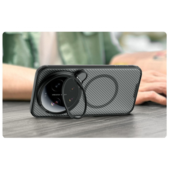 Nillkin CamShield Prop mágneses tok Xiaomi 17 Ultra készülékhez, fekete