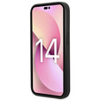 Karl Lagerfeld Telefontok a iPhone 14 Pro Max, Saffiano Karl's Head Patch, fekete