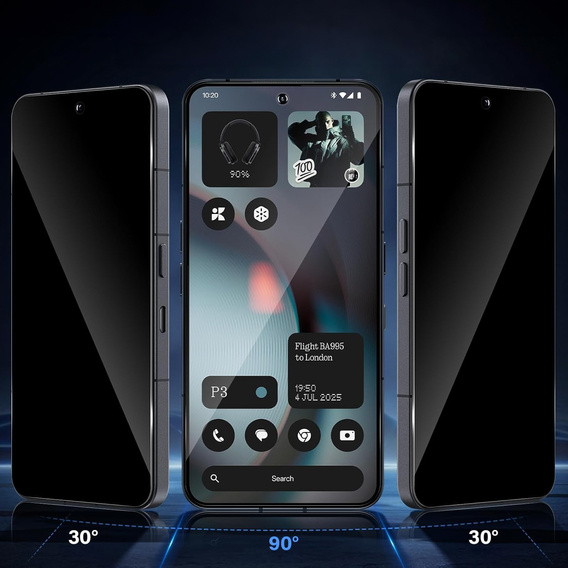 2x edzett adatvédelmi üveg Samsung Galaxy S24 Ultra, ERBORD Anti-Spy