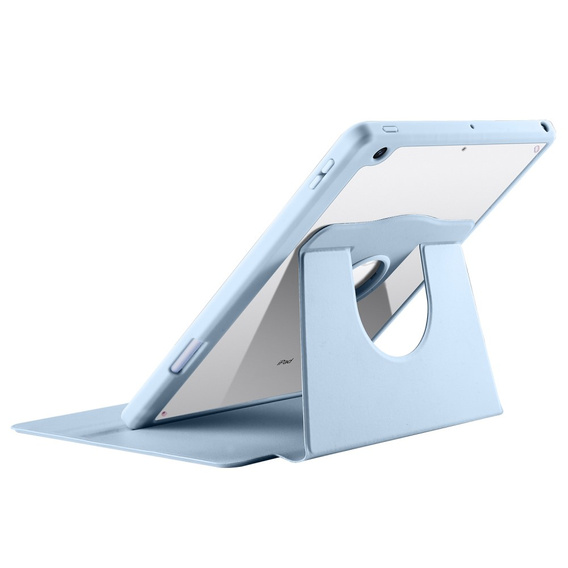 Tok iPad 10.2" 2021/2020/2019 (9/8/7 gen.), tolltartóval, 360°-os forgatható, kék