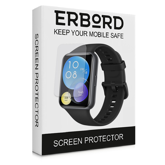 3x ERBORD hidrogél fólia Huawei Watch Fit 2