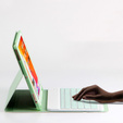 Tok + billentyűzet iPad 10.2 7/8/9 gen 2019/2020/2021, Keyboard Cover Pen Slot, zöld