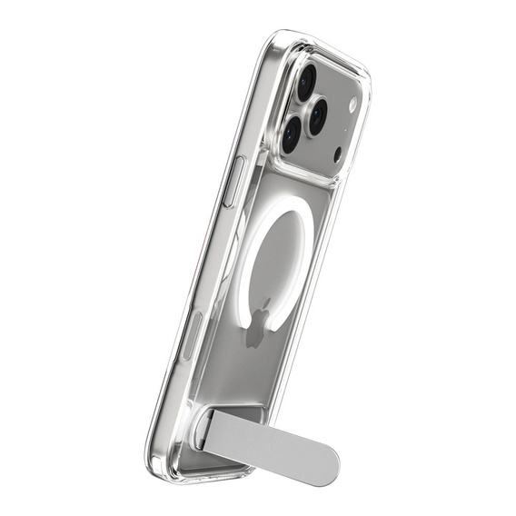 Spigen Ultra Hybrid "S" MagSafe tok iPhone 17 Pro készülékhez, átlátszó / fehér