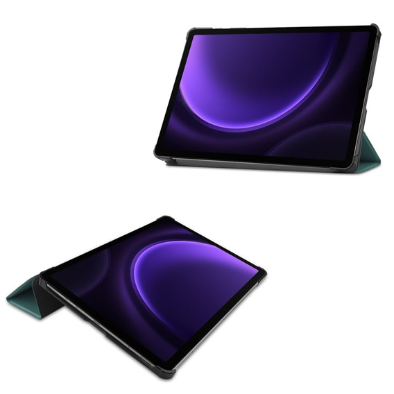 tok Samsung Galaxy Tab S9 FE-hoz, háromrétegű, zöld
