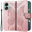 Pattintható tok a Oppo A78 4G, Butterfly, rózsaszín rose gold