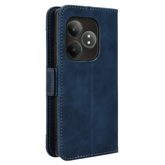 Pattintható tok a Realme GT 6 / 6T, Card Slot, sötétkék