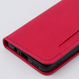 Pattintható tok a Motorola Moto G54 5G, Card Slot, piros
