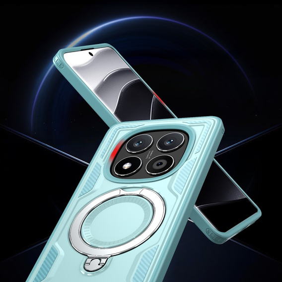 tok Xiaomi Redmi Note 14 Pro 5G /  Poco X7 5G, katonai MagSafe, kék + 9H Glass