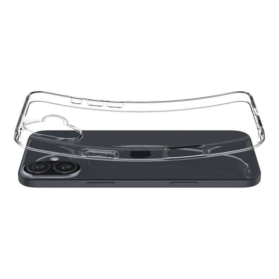 Tok iPhone 16-hoz, ERBORD Slim, átlátszó + 9H üveg