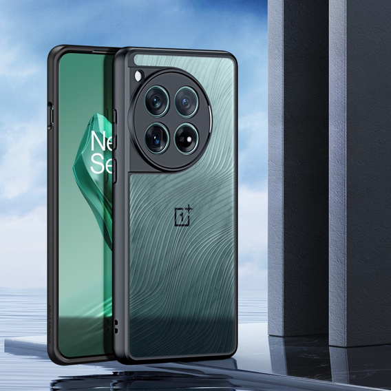 DuxDucis tok OnePlus 12, Aimo case, átlátszó / fekete