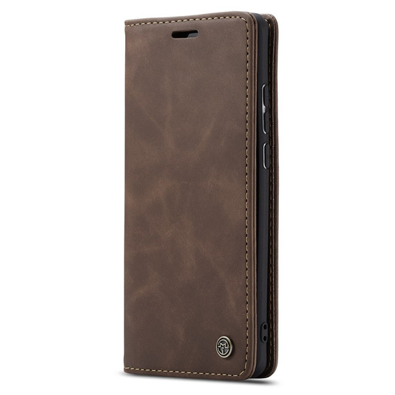 CASEME tok Huawei P30 Pro, Leather Wallet Case, sötétbarna