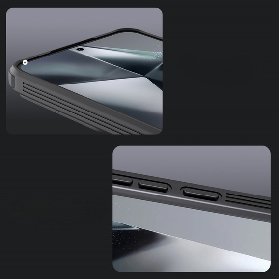 A Nillkin tok Samsung Galaxy S25+ Plus, CamShield Pro MagSafe, fekete