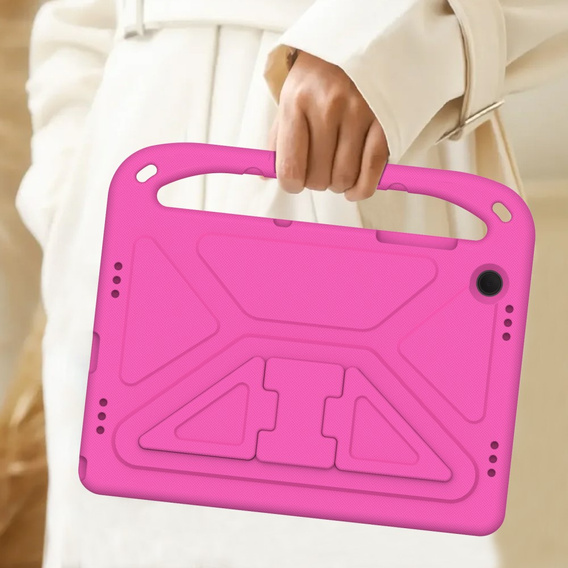 Gyermek tok Samsung Galaxy Tab A9+, Gyermek tok fogantyúval, rózsaszín