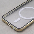 Magnetic Dual Glass MagSafe tok Samsung Galaxy S23, arany
