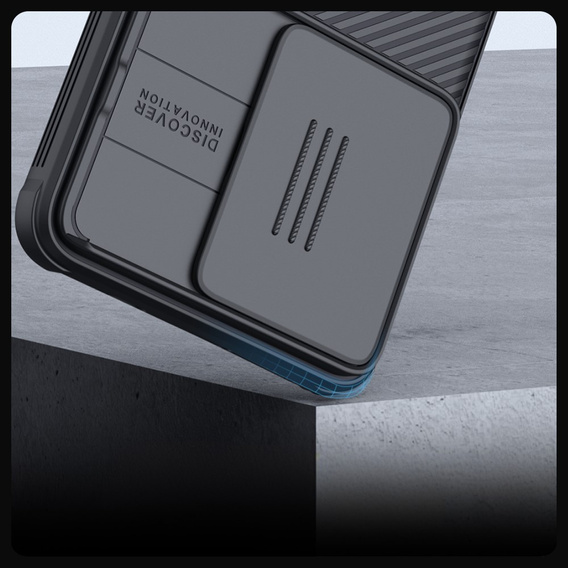 Tok Xiaomi Poco F6, páncélozott Nillkin, CamShield Pro, fekete