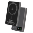 Blavec Power Bank 10000mAh BJ-03 Slim 13.5mm - C típus - 22.5W, MagSafe 3in1 - szürke