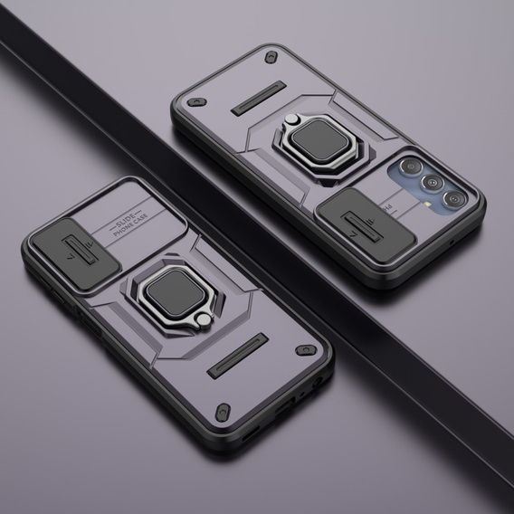 Telefontok a Samsung Galaxy M34, KickStand Camera Lens, lila