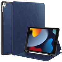 Tok iPad 10.2 2021 / 2020 / 2019, Business Card and Pen Slotl, kék