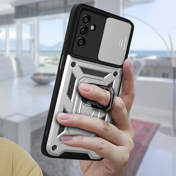 Telefontok a Samsung Galaxy A14 4G/5G, CamShield Slide, ezüst