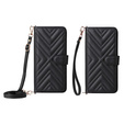 Tok patenttal a Oppo Reno 13F 5G-hez, Crossbody Leather Wallet, fekete
