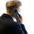 Dux Ducis tok iPhone 17 Pro Max, Skin Pro, pánttal, kártyafoglalattal, tengerészkék színben