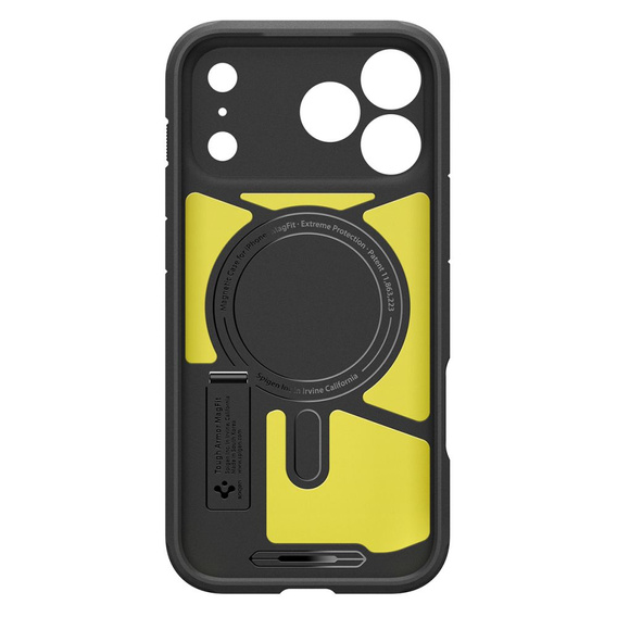 Spigen tok iPhone 17 Pro Max készülékhez, Tough Armor T MagSafe, fekete
