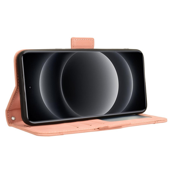 Pattintható tok a Xiaomi 14 Ultra, Card Slot, rózsaszín