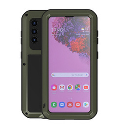 Love Mei Telefontok a Samsung Galaxy S21, armored with glass, zöld