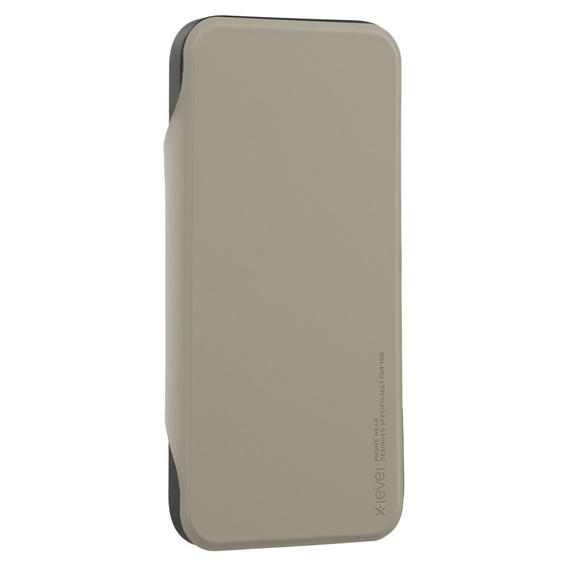 X-LEVEL tok iPhone 16 Pro készülékhez, Magnetic Card Holder, szürke