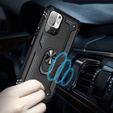 Páncélozott telefontok a Xiaomi Redmi Note 10 5G, Nox Case Ring, fekete