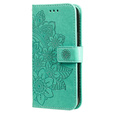 Pattintható tok a Samsung Galaxy A14 4G/5G, Mandala Flower, zöld